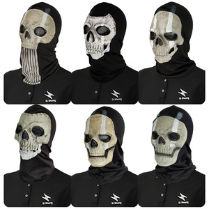 Masque de tête <span class=keywords><strong>Call</strong></span> <span class=keywords><strong>of</strong></span> <span class=keywords><strong>Duty</strong></span> Skull Mask Series pour bal masqué, accessoire d'horreur <span class=keywords><strong>Ghost</strong></span> Face, pour fête d'Halloween et accessoires de farce - Product Image 6