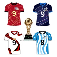 2026 Globales Fußball-Event Saison Acht Nationalmannschaft Fußballtrikots Argentinien Fan-Bekleidungsset Polyester-Tops Shorts Nummern