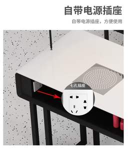 Multi-functional Modern Wood Salon <b>Manicure</b> <b>Table</b> with Drawers and Cleaner Nail Bar Desk - Product Image 6