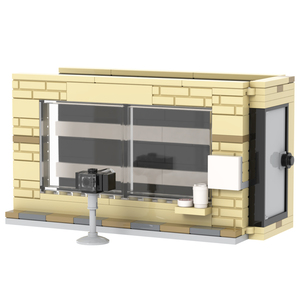 MOC City, Estación de Policía, Área de Detención, Mini Escenas, Modelo de Bloques de Construcción de Plástico para Niños, Juguetes MOC4137 - Product Image 1