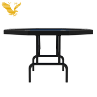 Nymph — Table de Poker pliante, forme polygonale, Simple, avec tasse en acier inoxydable, 56 pouces