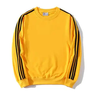 Mode einfarbiges schwarzes Sweatshirt individuelles Logo Übergröße Sweatshirt hochwertige Pullover Sweatshirt ohne Kapuze