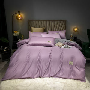 Linge de lit de luxe de style européen 100% Ensembles de literie de luxe de qualité hôtelière Design à rayures Ensemble de couette et housse de couette personnalisé et solide - Product Image 3