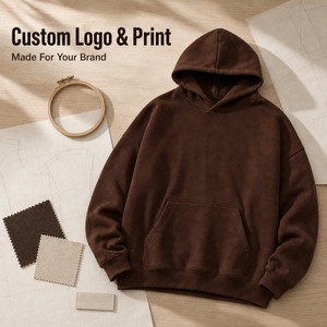 2026 Winter New FOG Double Thread 400 GSM French Terry Heavyweight Hooded Trendy Men's Hoodies - Product Image 5