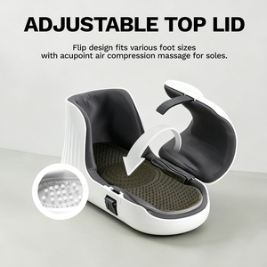 Masseur de pieds rechargeable 3-en-1 : vibration + chaleur + pression d'air pour soulager la douleur et améliorer la circulation - Product Image 6