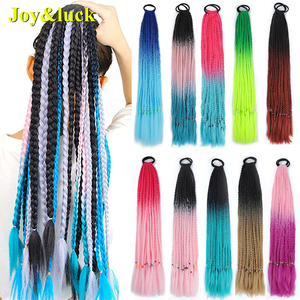 Commercio all'ingrosso 24 pollici Ombre Yaki capelli sintetici lisci extension per ragazze <span class=keywords><strong>treccia</strong></span> <span class=keywords><strong>colorata</strong></span> coda di cavallo - Product Image 1
