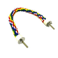 Qbellpet nouveau Design animal de compagnie nouveau oiseau jouets suspendus multicolore corde jouets Type pour corde élastique oiseau jouet Calopsita perroquet accessoires