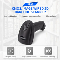 Lector de Códigos de Barras 2D con Cable, Económico, en Oferta, Entrega Rápida, Escáner de Códigos QR para Supermercados, Almacenes y Logística
