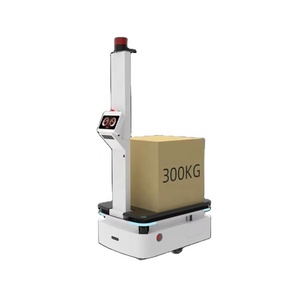 Robot AGV Logístico para Fábrica, Robot de Entrega con Elevación de 10 cm, Descarga Automática de Estantes, Capacidad de 300 kg para Uso Industrial - Product Image 3