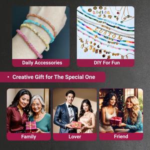 <span class=keywords><strong>Pulsera</strong></span> de cuentas de piedra Natural de cristal de piedras preciosas de 3mm para mujer, joyería de moda hecha a mano, cadena de mano de muñeca elástica apilable - Product Image 6