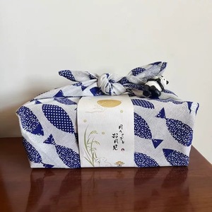 Furoshiki en coton <span class=keywords><strong>japonais</strong></span>, <span class=keywords><strong>tissu</strong></span> d'emballage, motifs floraux, pour emballage de cadeaux du Festival de la Mi-Automne, emballage festif, usage quotidien - Product Image 3