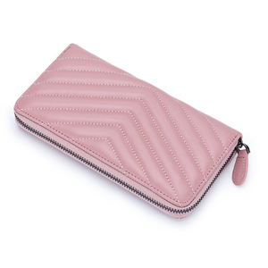 Unisex Genuine Leather Zip Around Long <strong>Continental</strong> Wallet <strong>Quilted</strong> Card Holder Portable Large Capacity Organizer - Product Image 6