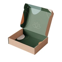 Boîtes d'emballage personnalisées en carton ondulé noir mat pour l'électronique et les articles en cuir, boîte d'expédition robuste à paroi simple