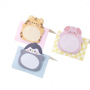 Blocs-notes autocollants chat mignon, aspect esthétique, forme spéciale dessin animé - Product Image 1