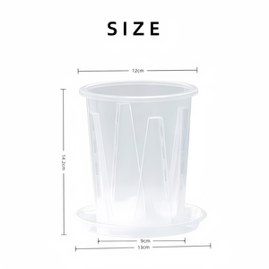 <span class=keywords><strong>Pot</strong></span> de fleurs portable en plastique transparent avec design clair pour plantes à racines aériennes, orchidées, avec <span class=keywords><strong>pot</strong></span> de contrôle des racines transparent - Product Image 2