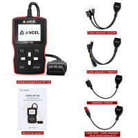Escáner de Diagnóstico para Motocicletas ANCEL MT100 OBD2, Lector de Códigos de Motor y ABS para Honda, Yamaha, Suzuki con Flujo de Datos y Pantalla de Congelación