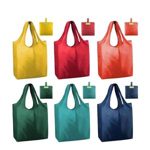Bolsa de Compras Personalizada para Publicidad Empresarial, Portátil, Lavable a Máquina, de Poliéster, para Supermercado - Product Image 1