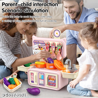 Faire semblant de jouer à l'eau évier Table de cuisson Mini jouets de cuisine en plastique pour filles enfants