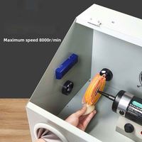 Machine à polir les bijoux avec boîte anti-poussière intégrée, pour la polissage des objets de collection, petite machine de bureau à 8000 tr/min pour l'or et l'argent