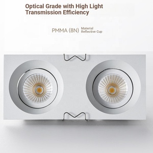 Hiện đại LED thông minh vuông lõm tán ánh sáng vật liệu nhôm nhà khách sạn thương mại COB Spotlight CE 12W - Product Image 4