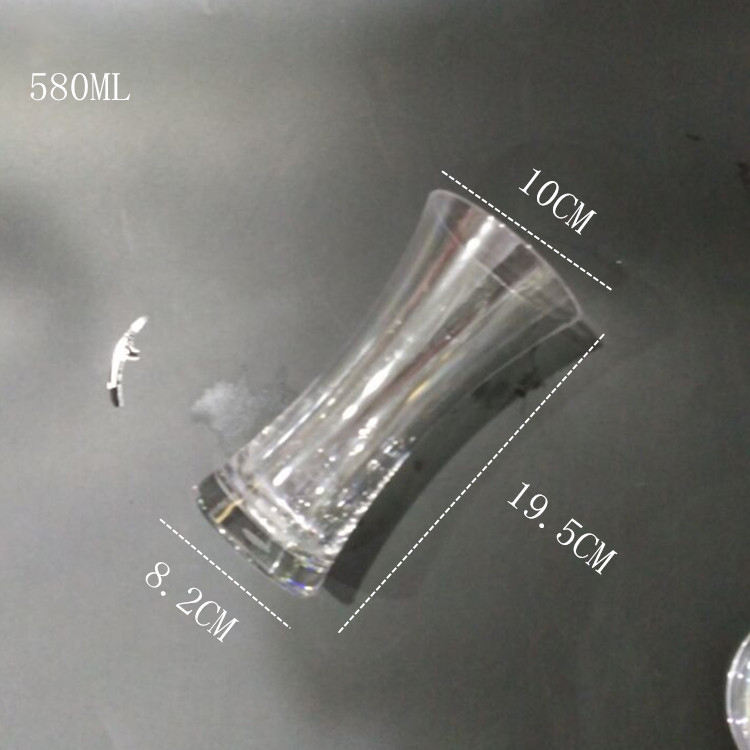 580ml Small Clear Champagne Glass Storage Vase