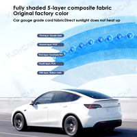 Pare-soleil de toit de voiture automatique Highland Model 3, pare-soleil de voiture pliable manuel portable, accessoires de voiture pour Tesla Model 3