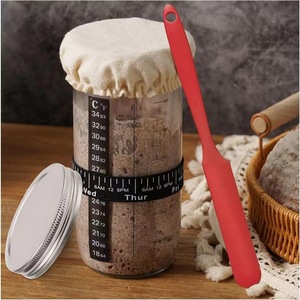 Pot en verre scellé résistant aux acides de 24 oz, directement de l'usine, récipient de fermentation pour la pâte, fabrication de <span class=keywords><strong>pain</strong></span>, conteneur de stockage hermétique pour <span class=keywords><strong>boulangerie</strong></span> - Product Image 5