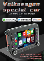 Autoradio Multimédia Voiture HD 7 Pouces 2 Din GPS Aide au Recul RDS AirPlay CarPlay Sans Fil Android 13 Stéréo Audio
