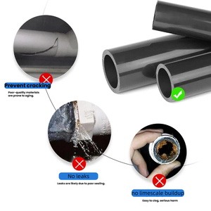 Tuyau en PVC industriel standard <span class=keywords><strong>japonais</strong></span> JIS K 6741, 60 mm, 89 mm, 114 mm, gris foncé, VP VU, pour l'alimentation en eau sous pression - Product Image 5