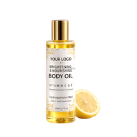 Sérum Huile Corporelle Bio OEM Vitamine E & C Éclaircissant & Nourrissant pour une Peau Éclatante, Raffermie et Anti-Vergetures – Huile Éclat de Peau