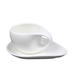 Mug à café en céramique blanche, résistant à la chaleur, couleur unie, cadeau pour la maison, le restaurant, l'hôtel - Product Image 3