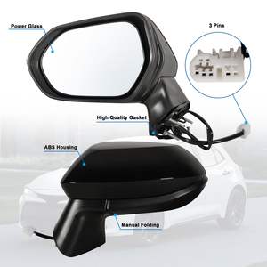 Ensemble de rétroviseurs latéraux pour Toyota Corolla 2019-2023, accessoires de rétroviseurs de voiture, rétroviseur extérieur, angle mort, 3/7 fils, haute qualité - Product Image 2