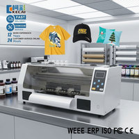 Printer DTF KECAI Steady Flow XP600 Single Head Precise Control CMYKW Hemat Biaya A3 30cm untuk Desain Grafis Desktop Kecil
