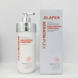 ALAPEX Keratin-Plex Biotin Nano Protein Shampoo & Conditioner Set Reparador para Cabello Seco, Dañado, Rizado y Teñido, 750ML - Product Image 1