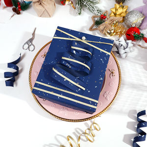 Wholesale 80g Stars Floating with <b>Gold</b> and Silver Kraft <b>Paper</b> Tissue 43*300cm Gift Luxury Custom Packaging <b>Wrapping</b> <b>Paper</b> Roll - Product Image 3