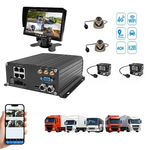 4G мобильный видеорегистратор 4-канальный H.264/H.265 с GPS, Wi-Fi, Mnvr, ADAS, DMS, система мониторинга транспортных средств, 2 Мп, для отслеживания автопарка, видеорегистратор для автобусов - Product Image 1