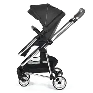 Wholesale High Quality Lightweight Luxury 3 In 1 Baby Stroller High Landscape Reversible Hot Mom Baby Carriage Travel Pram