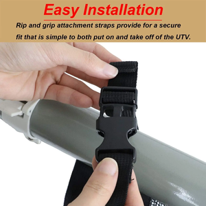 Red de ventana derecha e izquierda UTV para Can-Am <span class=keywords><strong>Maverick</strong></span> X3 2017-2021, protección para ventana, jaula antivuelco, red de malla, prevención de arañazos en puerta - Product Image 5