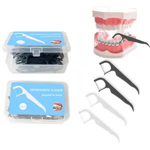 Orthodontic Floss Eco Friendly Dental Floss Picks For Adults With Brace