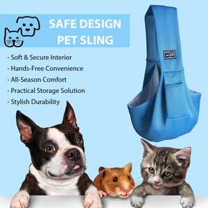 Evcil hayvan taşıyıcı Sling nefes çanta yavru taşıyıcı çanta el-ücretsiz köpek Sling taşıyıcı küçük köpekler kediler için depolama cepler ile - Product Image 4