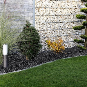 Pierre de galet noire ronde de grande taille, polie, en gros, pierre de pavé, pierre de rivière pour l'aménagement paysager et la décoration de jardin - Product Image 6