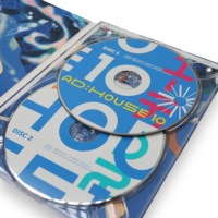 Boîte de collection DVD Digipak double disque personnalisée sur le thème de l'anime, étui imprimé coloré pour les compilations d'anime et de musique électronique