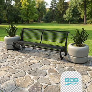 Bancs de jardin en bois massif modernes, confortables et résistants, personnalisés BDB P23-001, pour la vente - Product Image 2