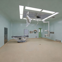 Proyecto de diseño de sala de operaciones, sala de operaciones modular, sala de limpieza, estructura de acero combinado, sala quirúrgica