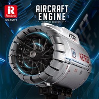 Zhenbrick 33019, Bloques de Construcción de Aviones, Modelo de Motor de Avión, Decoración, Personalización, Conjuntos de Bloques de Construcción MOC