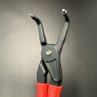 Pince à circlips en acier 90°/à mâchoires courbées, 170 mm, diamètre de pointe 1,8 mm, pour bricolage et entretien automobile