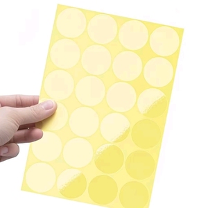custom clear round adhesive sticker seal <b>label</b> for envelope - Product Image 3