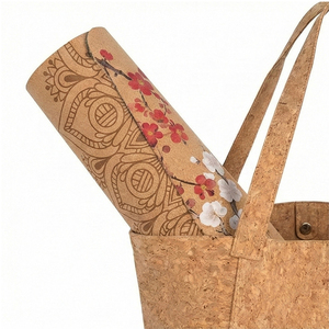 Tappetino Yoga Kingseng Personalizzato con Logo, Antiscivolo, 6mm, in Sughero e Gomma Naturale, 183x61cm, per Esterni, Riciclabile, con Cinghia di Trasporto Incisa al Laser - Product Image 6