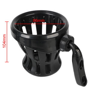 Soporte para motocicleta RACEPRO, soporte para botella de bebida, caja de almacenamiento, 140, 86mm, negro cromado para Honda <span class=keywords><strong>Goldwing</strong></span> GL1800 F6C 2018- 2020 - Product Image 2