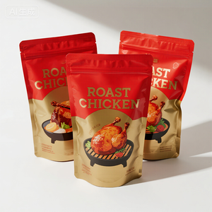 Sacs d'emballage pour poulet rôti avec poignée, personnalisables avec logo imprimé, refermables, à fermeture éclair, <span class=keywords><strong>anti</strong></span>-buée, pour micro-ondes et rôtissoire - Product Image 4